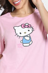 Zivame Hello Kitty Knit Cotton Pyjama Set - Fairy Tale — thumbnail 5
